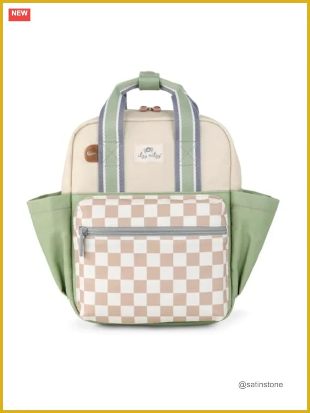Toddler Daycare Backpack with Adjustable Straps, Wipeable Lining & Name Label